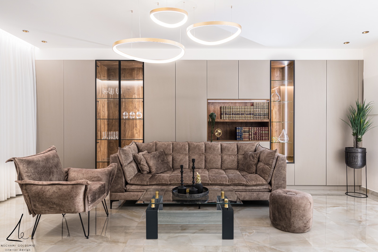 Modern kitchen with lighting